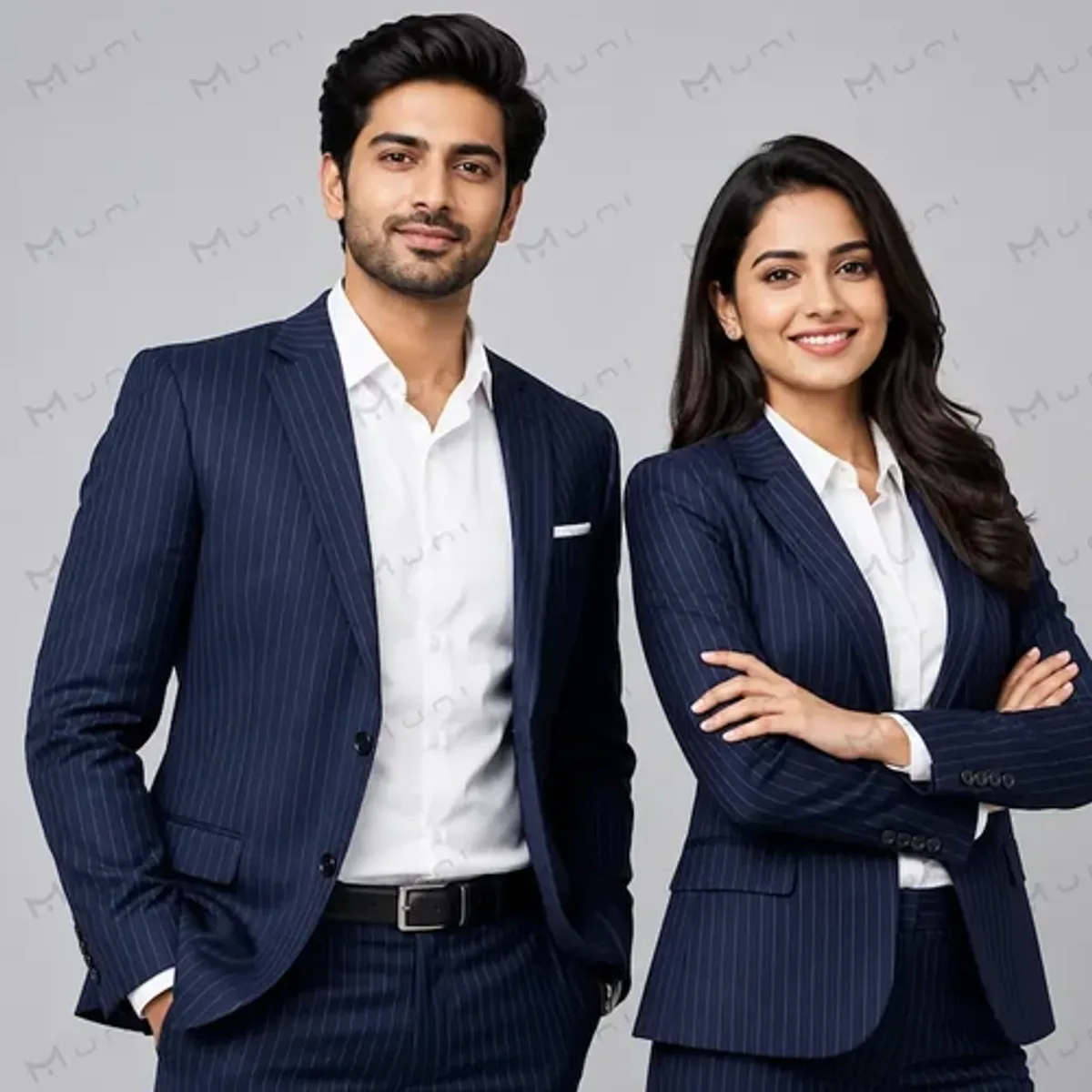MUNI Navy Blue Business Casual Blazer — image 1