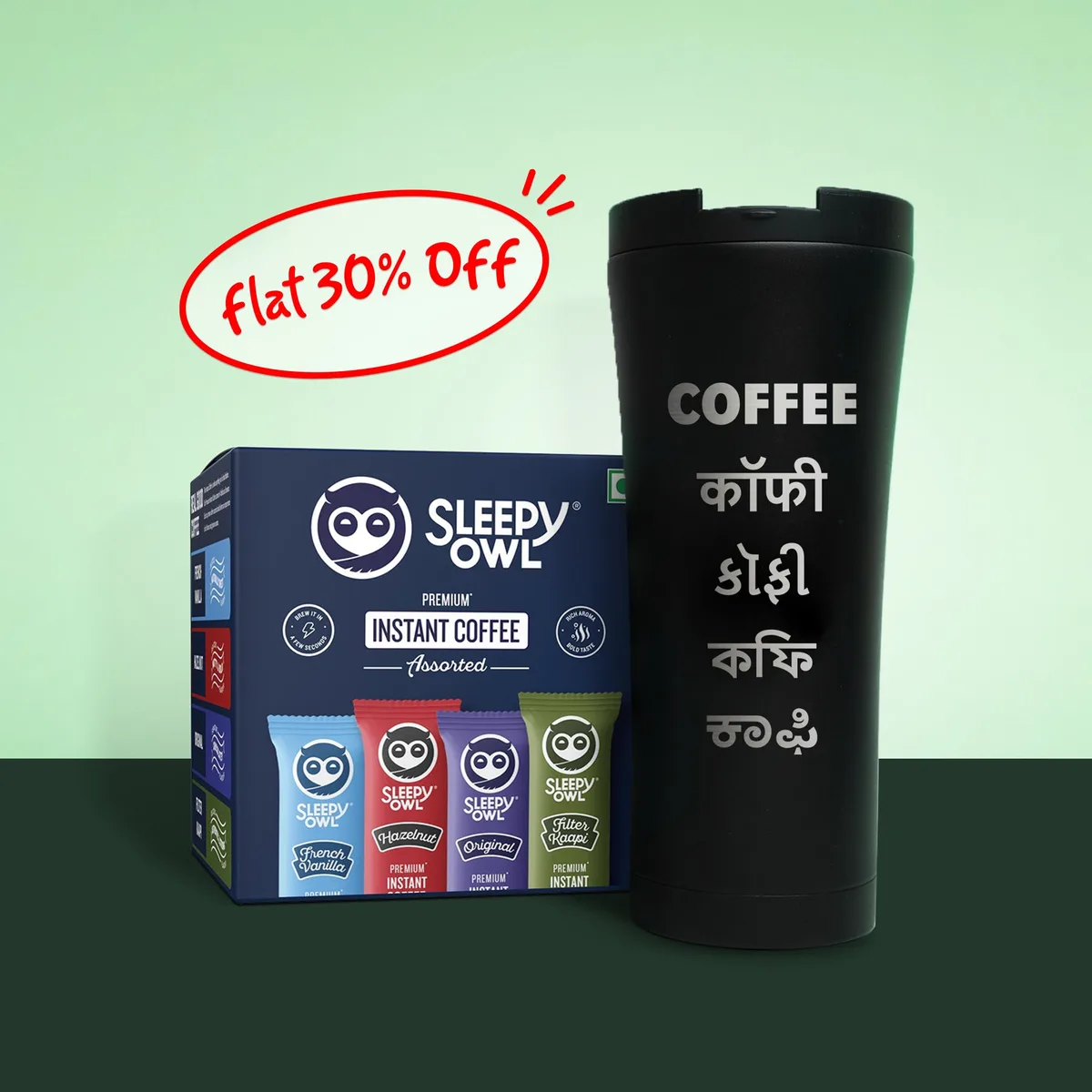 Instant Coffee Sachets + Travel Mug — image 1