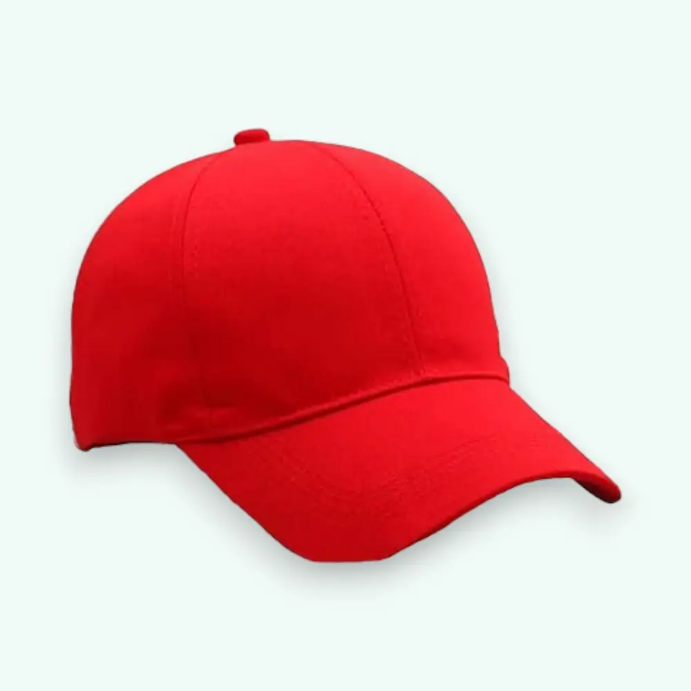 Customized 6 Panel Snapback Cap-Red — image 1