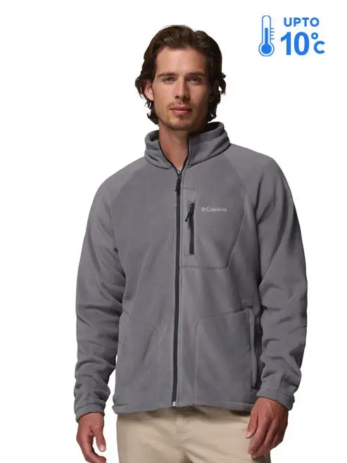 Columbia Men Grey Fast Trek II Fleece Jacket — image 1