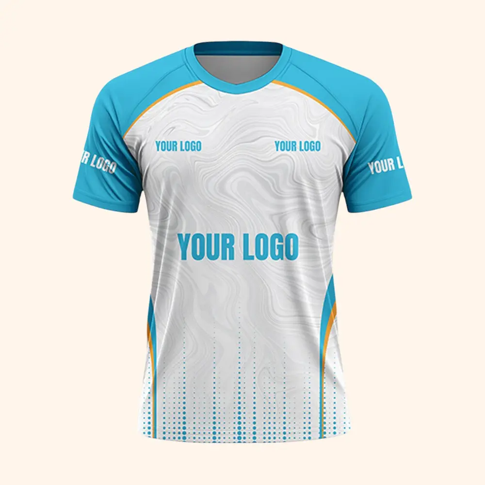 Greys&Blues Round Neck Sports Jersey- Half Sleeve — image 1