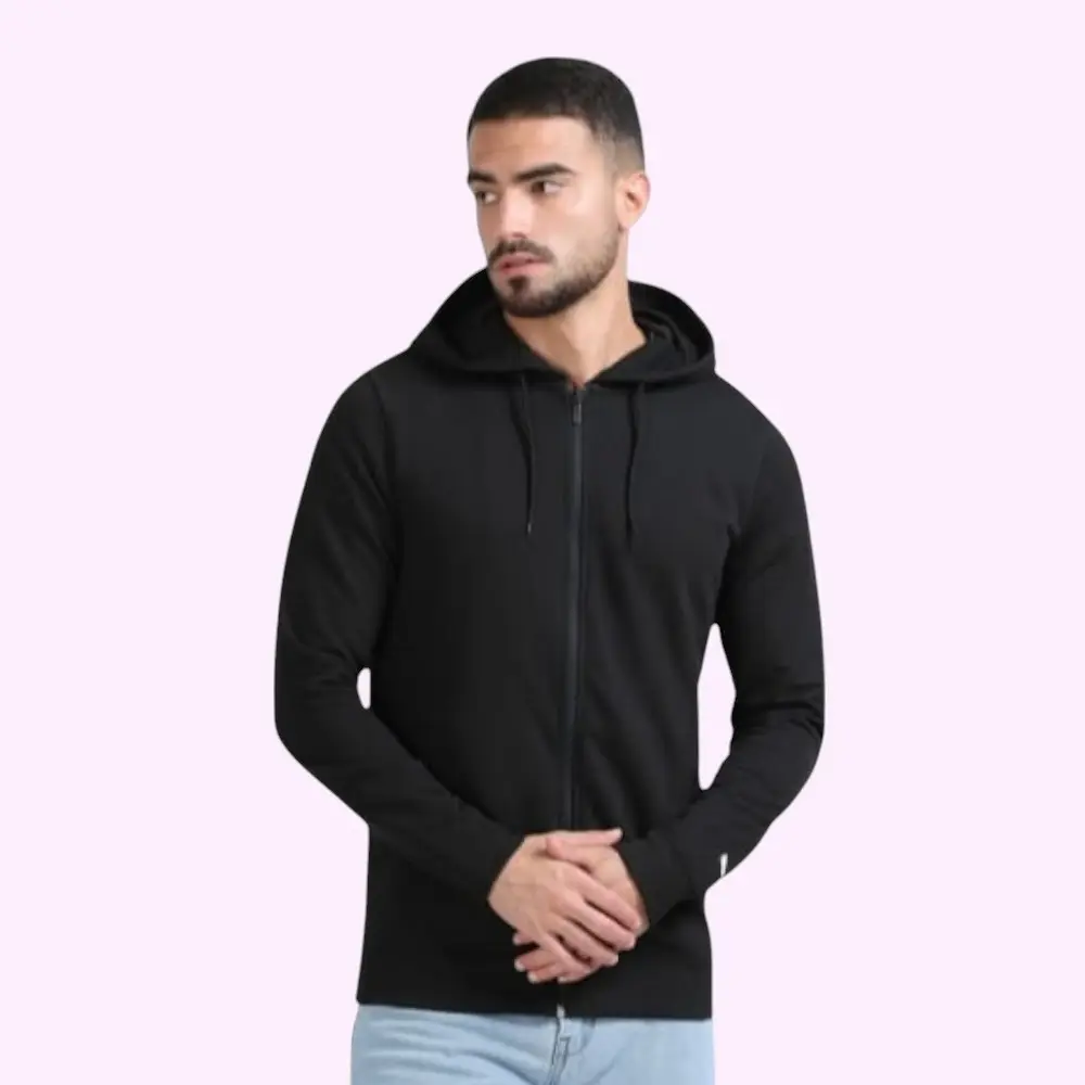 Puma Poly Cotton 260 GSM Hoodie- Black — image 1