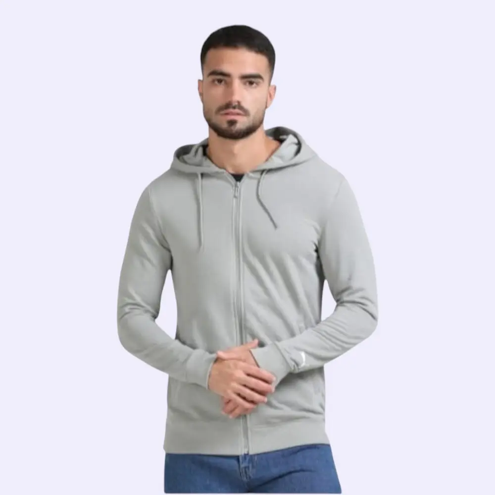 Puma Poly Cotton 260 GSM Hoodie- Grey — image 1