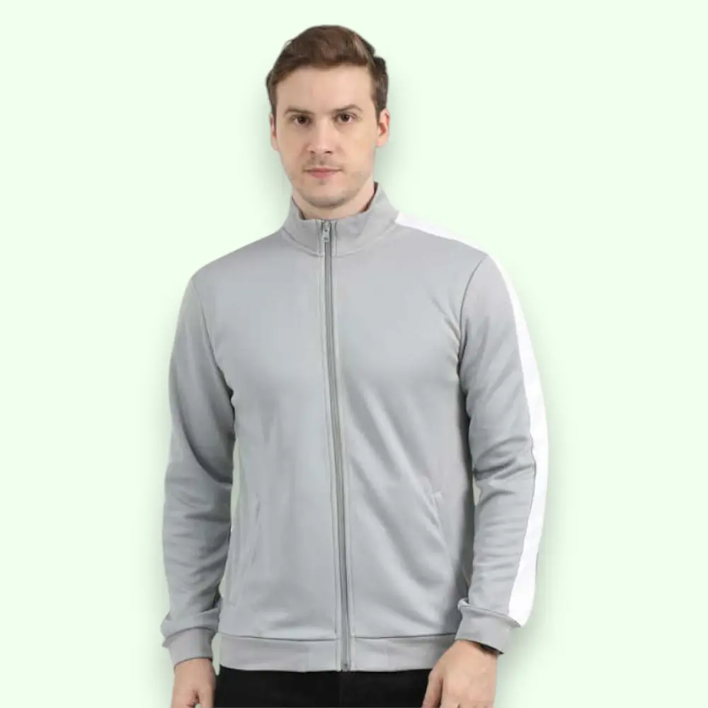 Reebok Jacket 100% Polyster-Grey — image 1