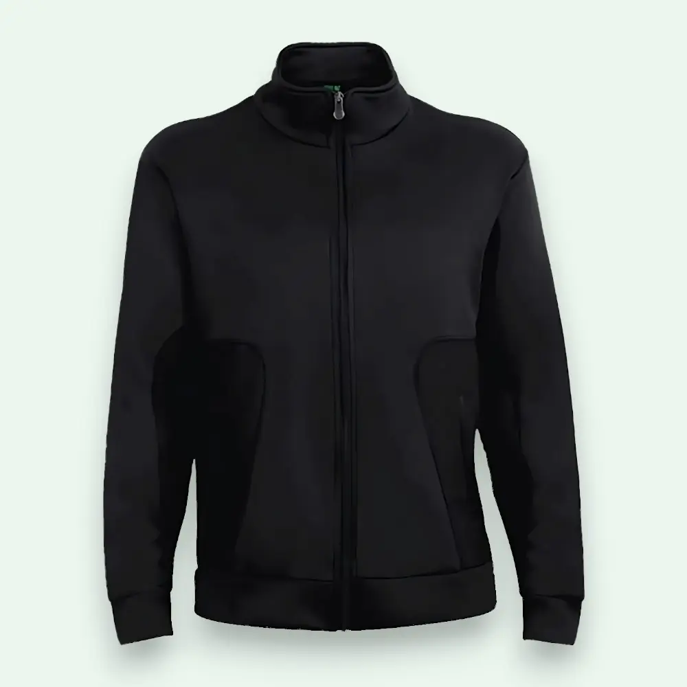 UCB Bonded Fleece Full Sleeve Jacket-Black — image 1