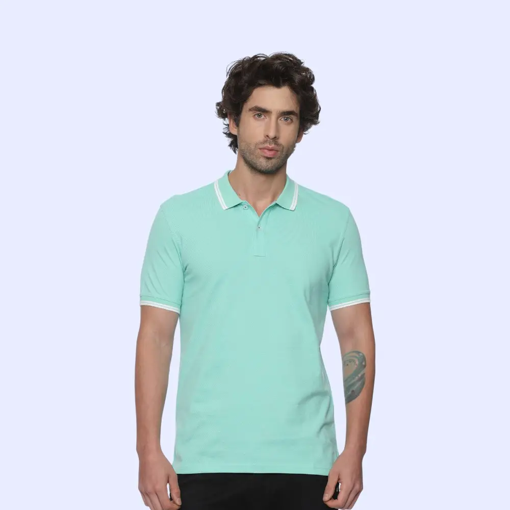 Allen Solly Polo T-shirt Men- Turquoise Green — image 1
