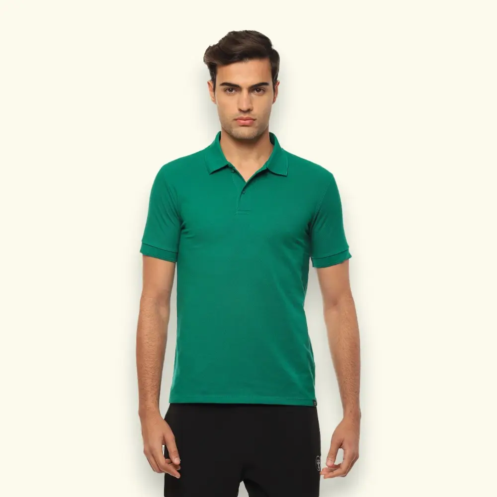 Hummel Polo T-shirt-Green — image 1