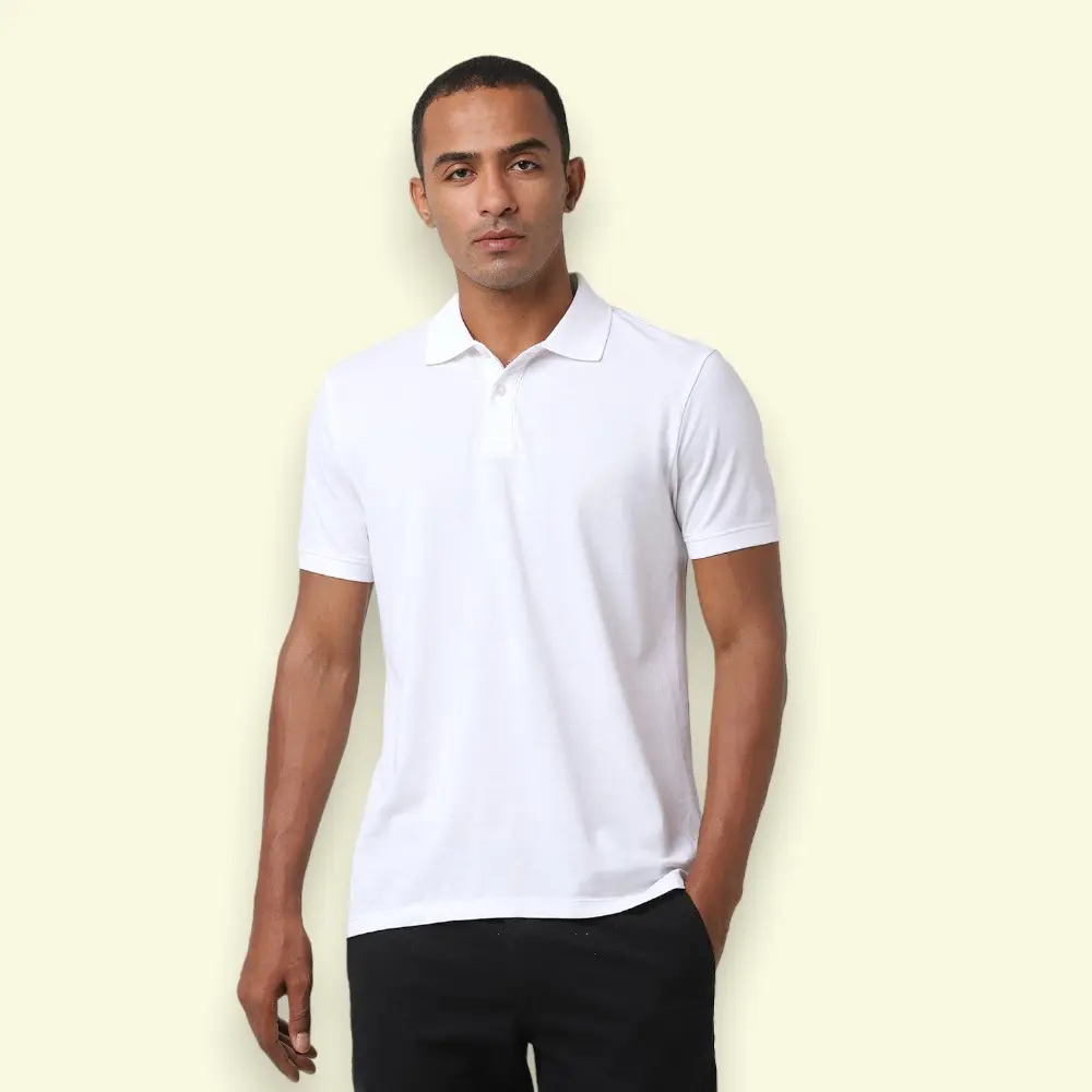 Jack&Jones Madd Polo T-shirt-White — image 1