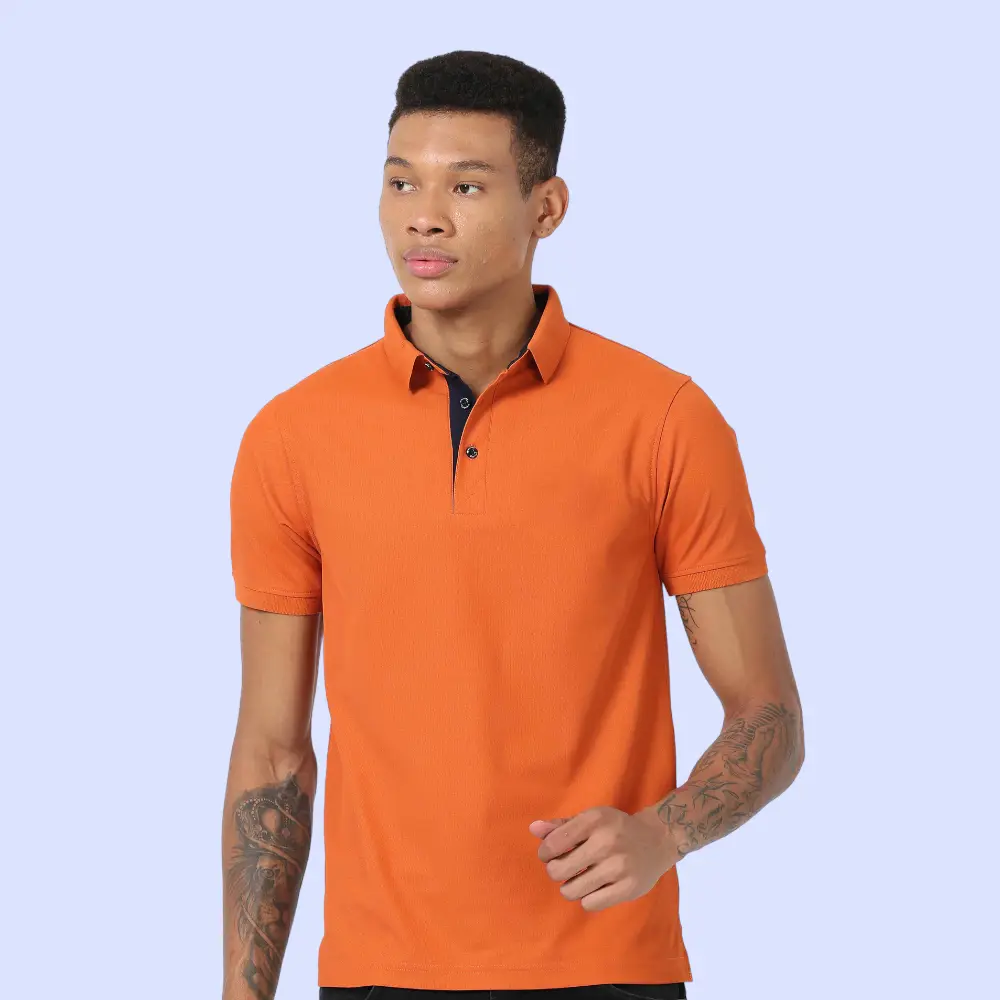 Nano-Dry Golfpolos T- shirt-Orange — image 1