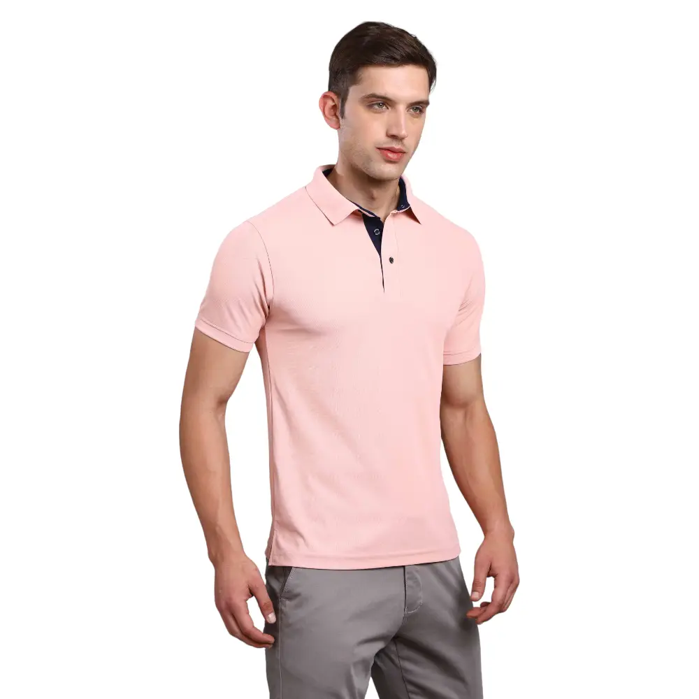 Nano-Dry Golfpolos T- shirt-Peach — image 1