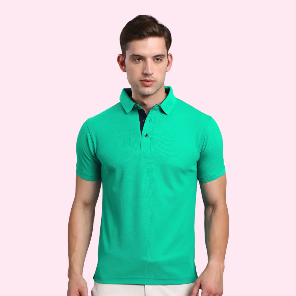 Nano-Dry Golfpolos T- shirt- Simens Green — image 1