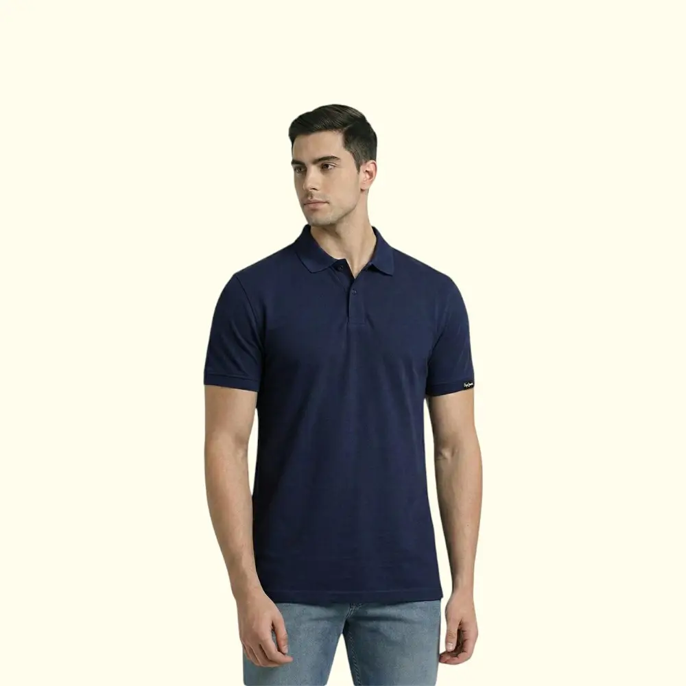 Pepe Jeans Milano Polo T-shirt- Navy Blue — image 1
