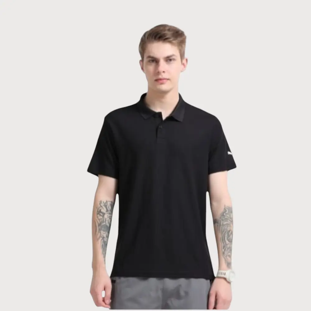 Puma Polo Polyester 170 GSM T-Shirt- Black — image 1