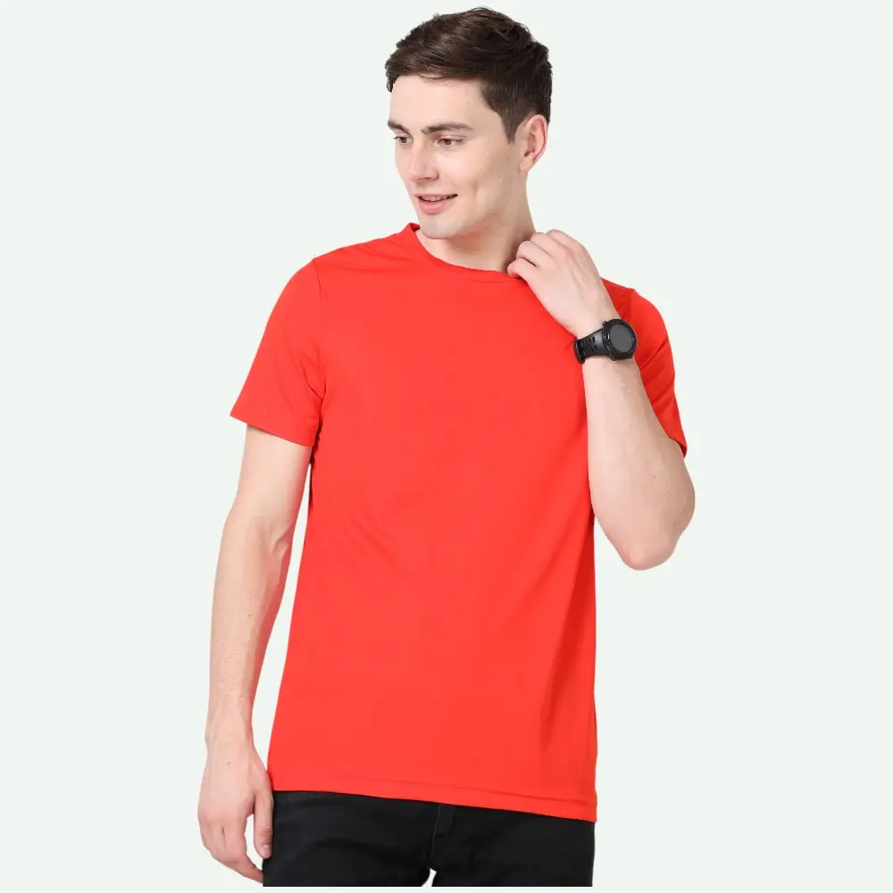 Puma Round Neck 100% Polyster 160 GSM T-Shirt- Red — image 1