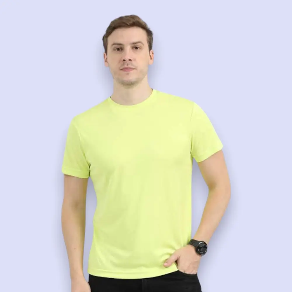Reebok Round Neck T-Shirt - 100% Polyster-Siemens Green — image 1