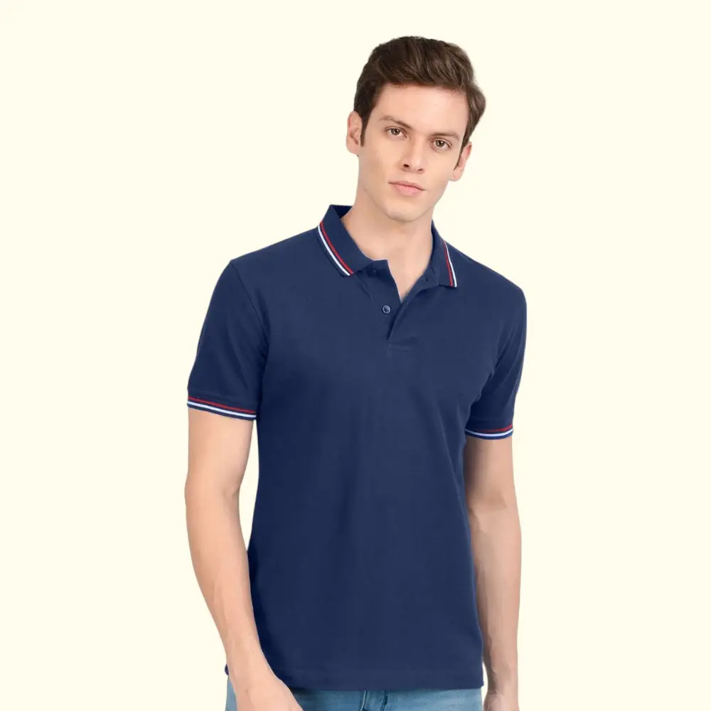 Scott AWG Giza Polo T-Shirt-Navy Blue — image 1