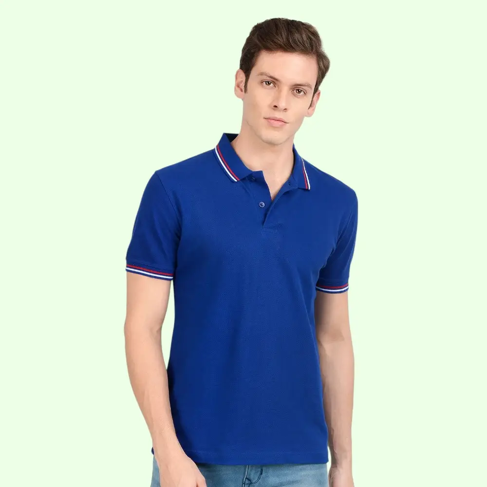 Scott AWG Giza Polo T-Shirt-Royal Blue — image 1
