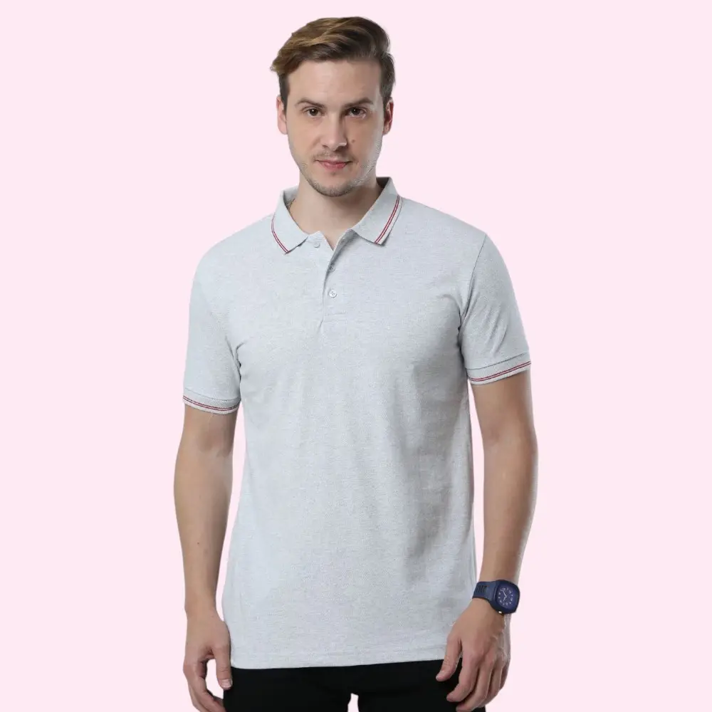 Scott AWG Green Polo New T-Shirt White with Red Tipping — image 1