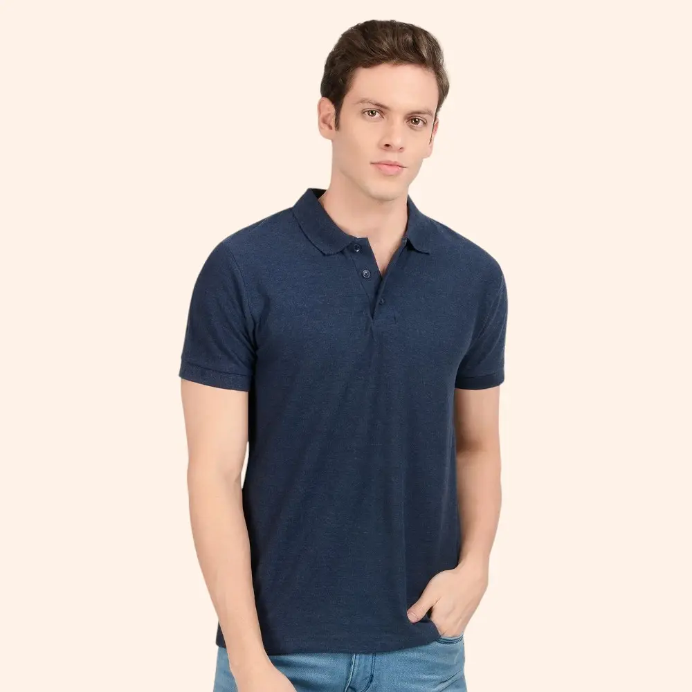 Scott AWG Solid Polo T-Shirt- Petrol Blue — image 1