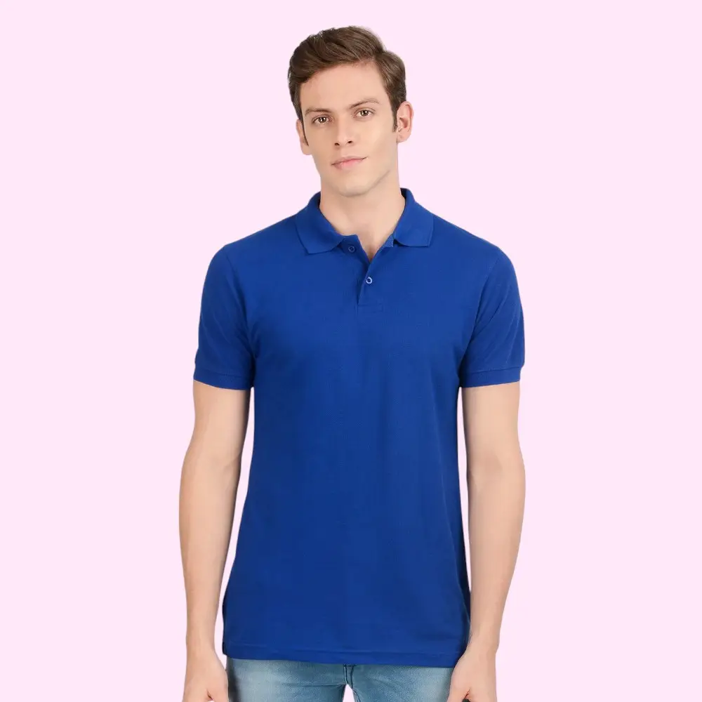 Scott AWG Solid Polo T-Shirt- Royal Blue — image 1
