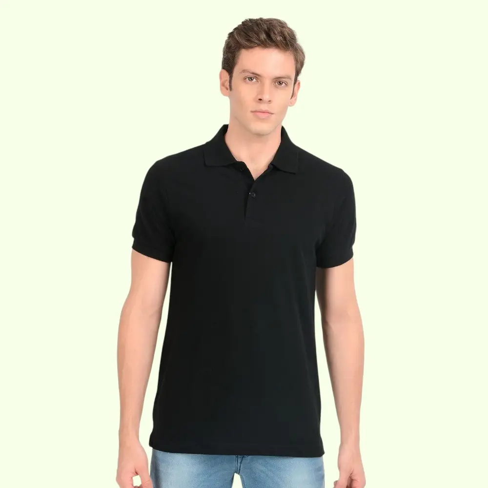 Scott Young New Polo T-Shirt- Black — image 1