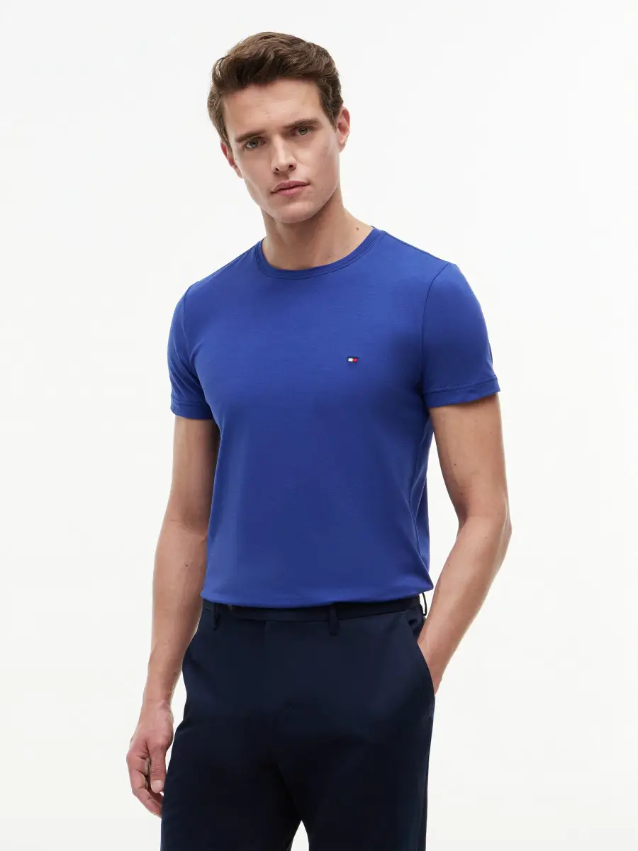 Slim Fit Solid Jersey Tshirt — image 1