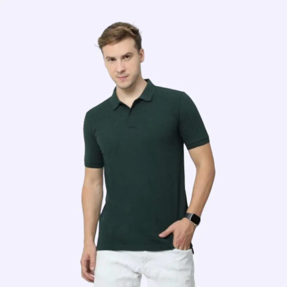 Van Heusen 60% cotton and 40% Polyester T shirt- Olive Green — image 1