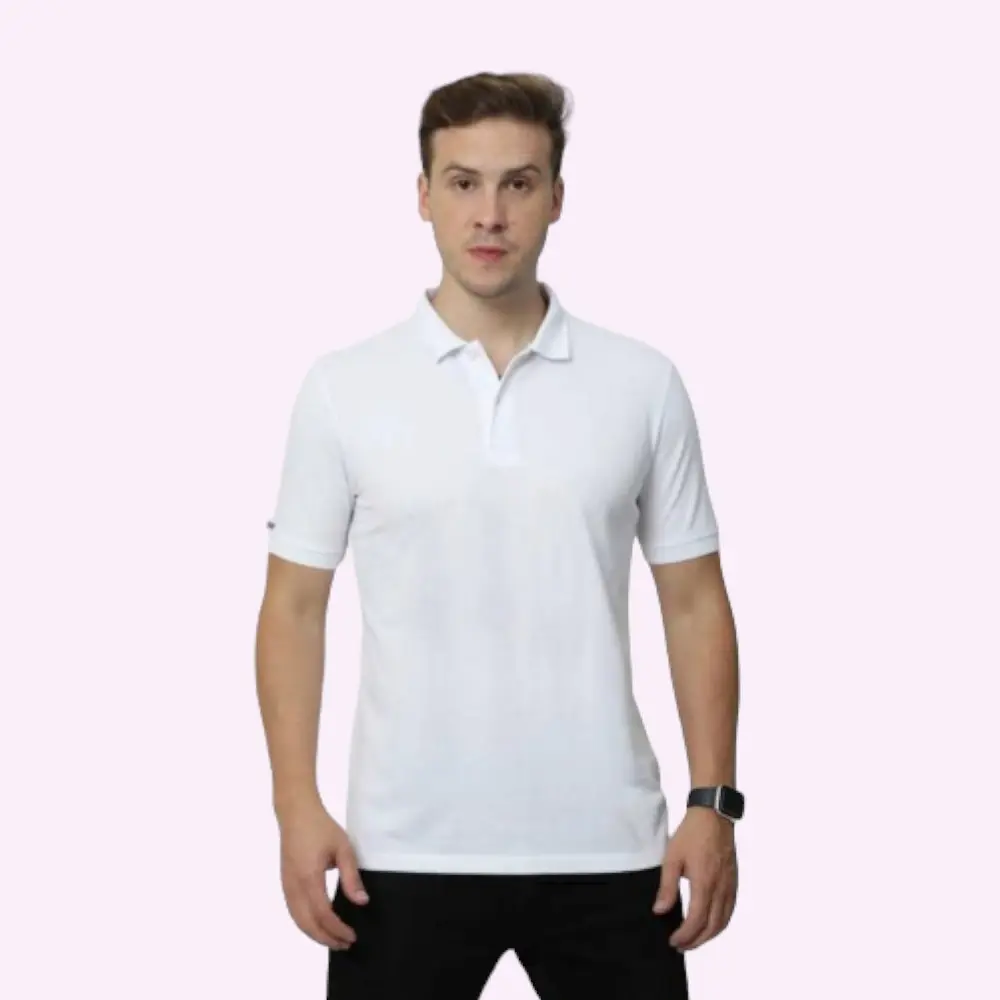 Van Heusen 60% cotton and 40% Polyester T shirt- White — image 1