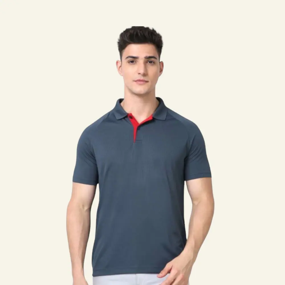 Van Heusen Dry-Fit T-shirt- Grey — image 1