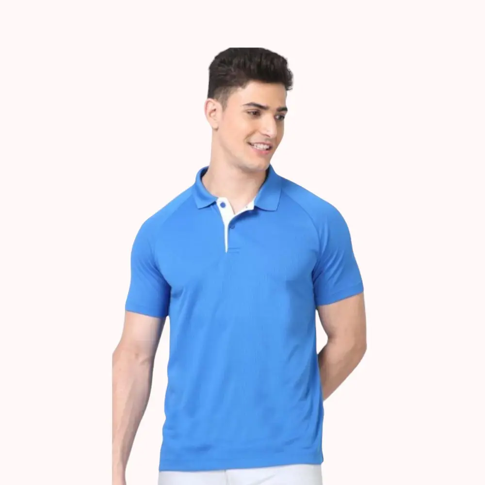 Van Heusen Dry-Fit T-shirt- Sky Blue — image 1