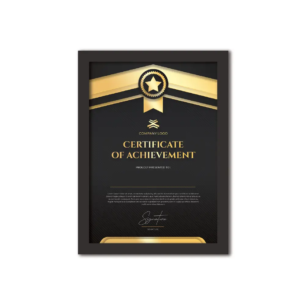 Custom-Made Photo Frame / Framed Certificate | A5 | 0.75” Frame — image 1
