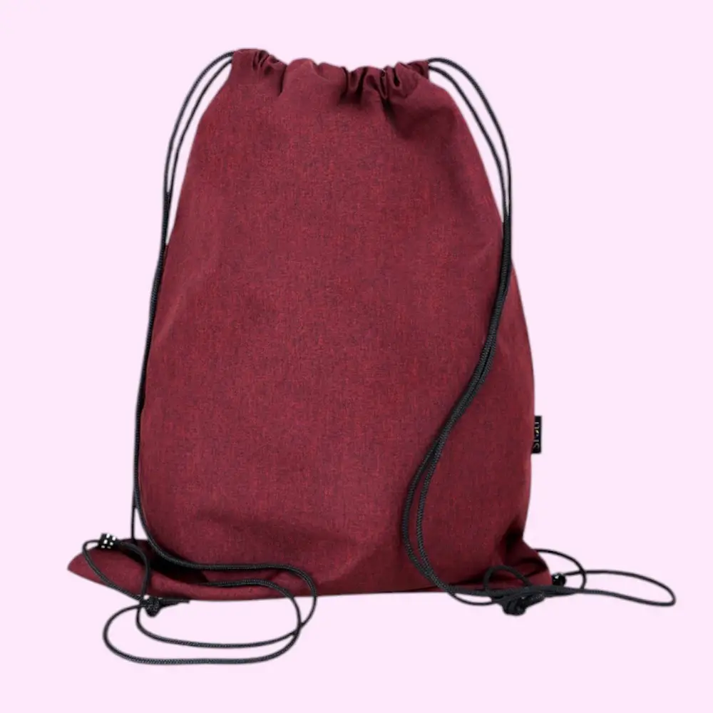 Stolt Fit Drawstring Backpack-Red — image 1