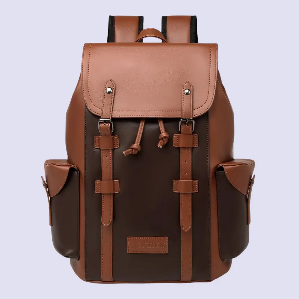 The Aviator Backpack- Brown with Tan- 22L — image 1