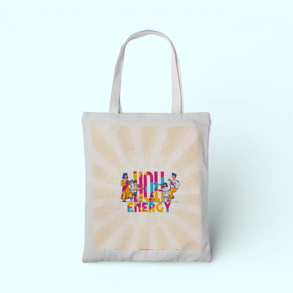 Holi Energy Celebration- Tote Bag- 14*16 inches- White — image 1