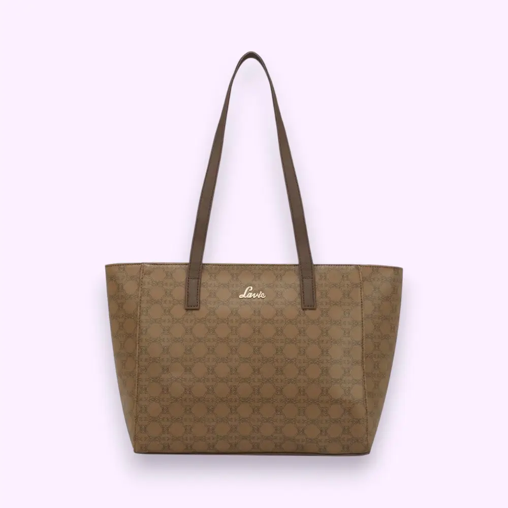 Lavie Mono Betula Large Tote Handbag- Brown — image 1
