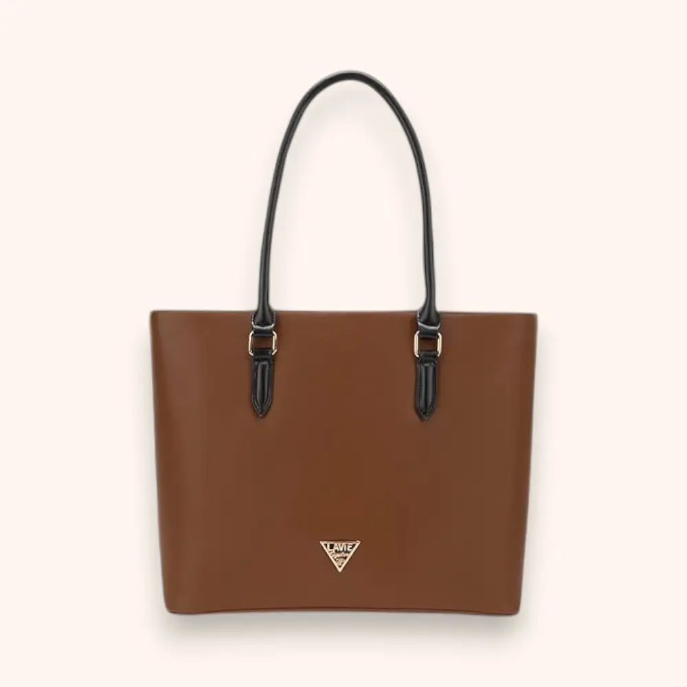 Lavie Signature Detroit Pro Large Womens Tote Bag- Tan — image 1