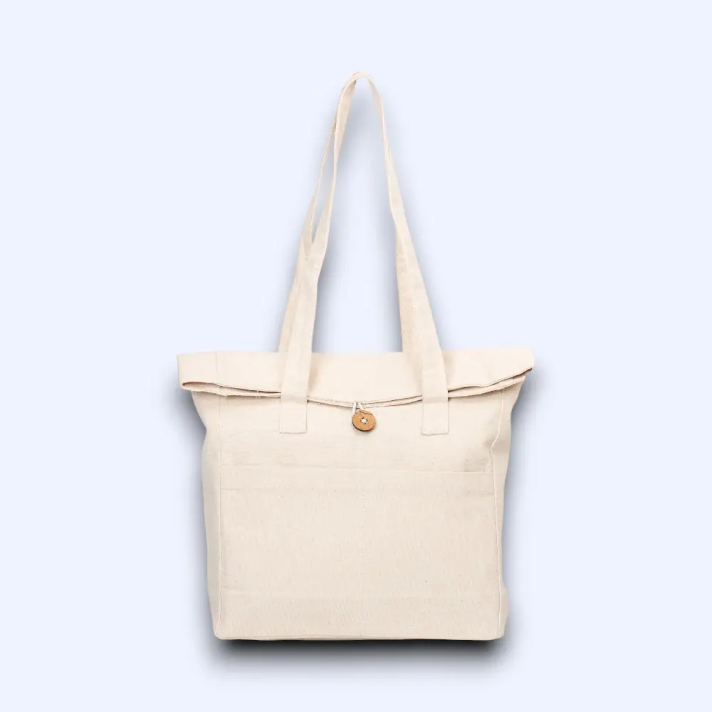 Oblique Cherry Canvas Tote Bag — image 1