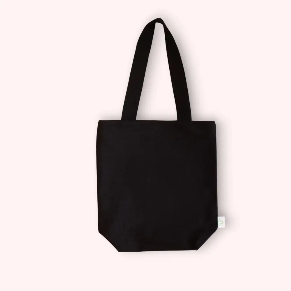 Oblique Ebony Canvas Tote Bag — image 1