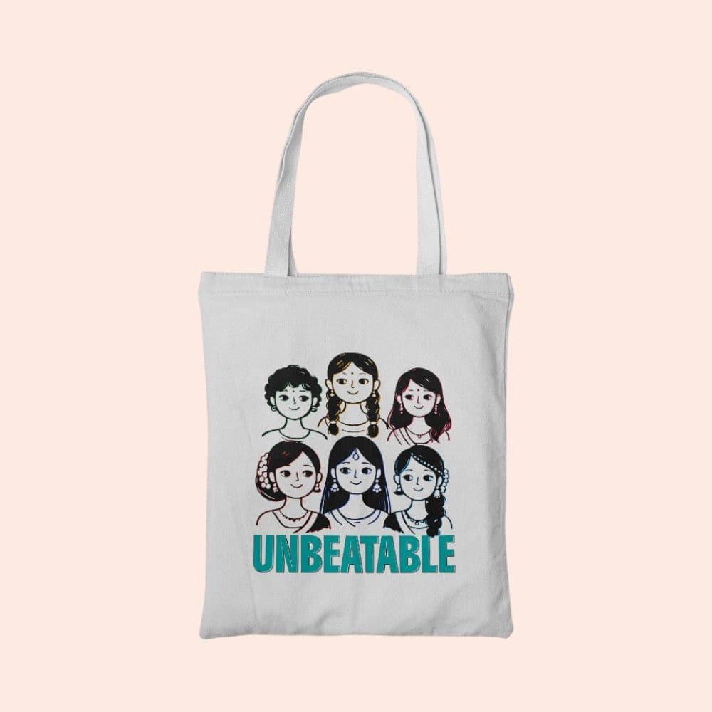 Unbeatable- Tote Bag- 14*16 inches- White — image 1