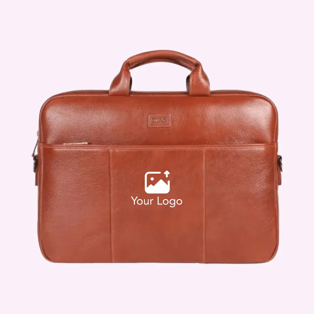 Elan Insignia Executive Laptop Bag- Tan- 15.6Inch — image 1