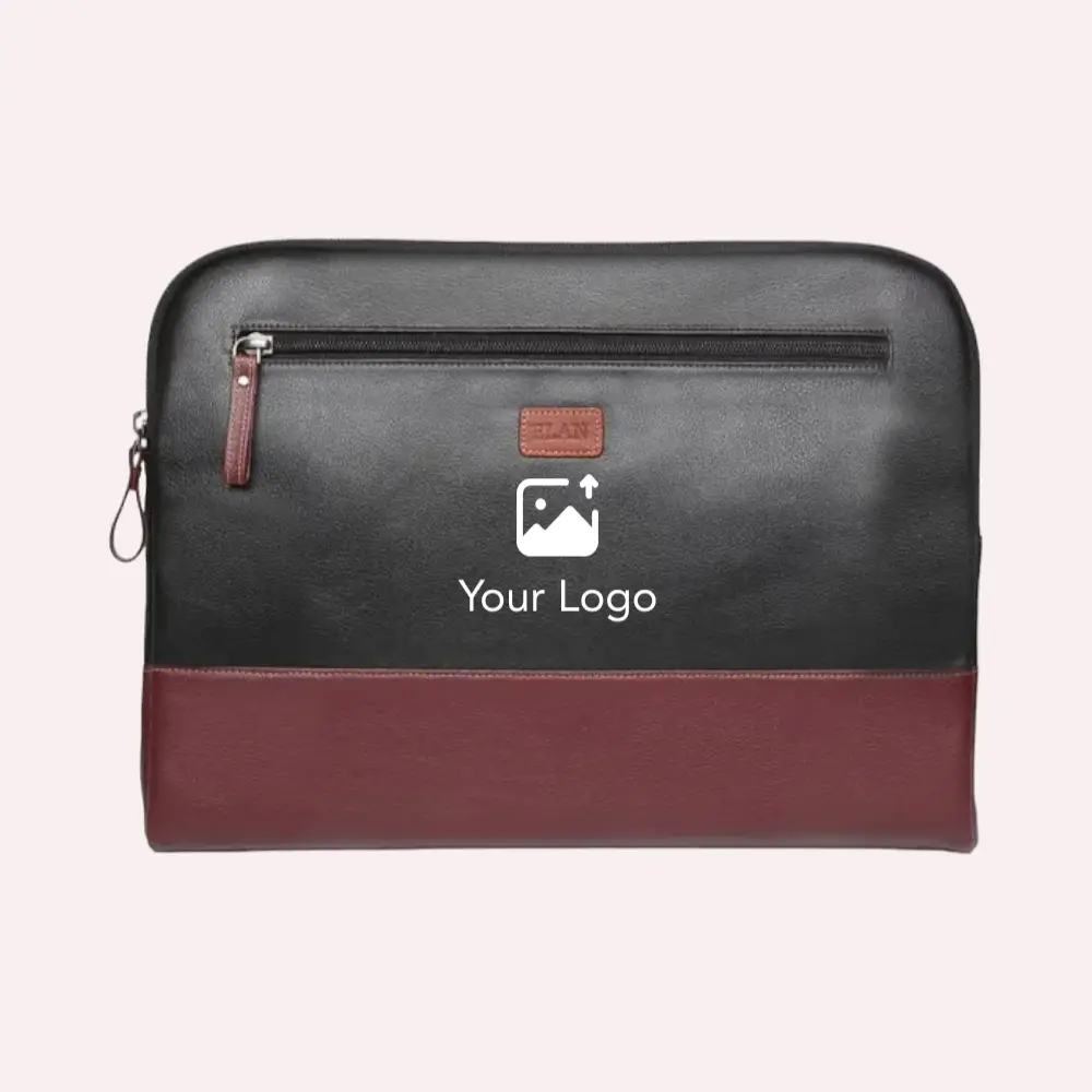 Elan Laptop Sleeve-Black with Maroon-14Inch — image 1