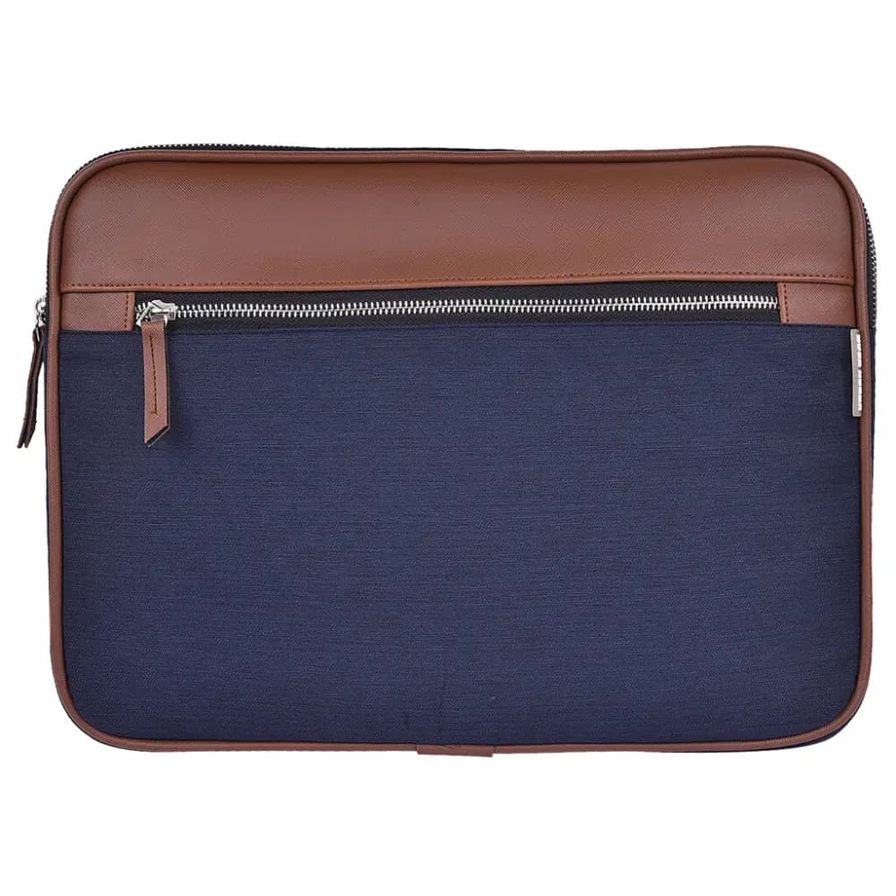 Folio Laptop Sleeve- Navy Blue — image 1