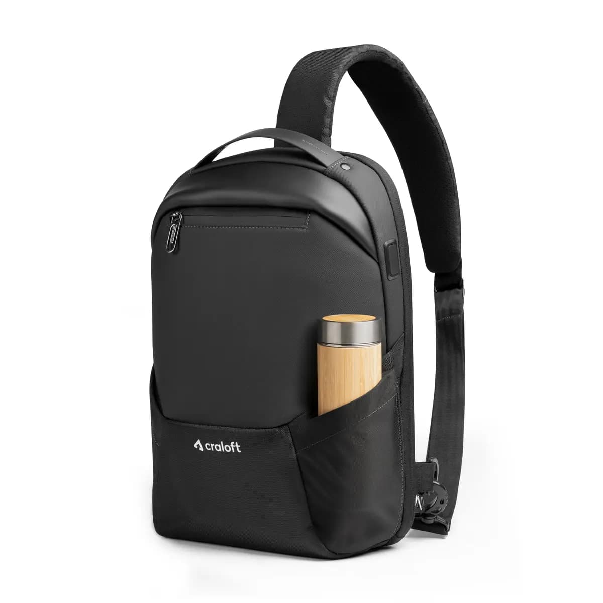 Mobiq Crossbody Sling Bag with Fast USB Charging Port & Anti Theft Pocket — image 1