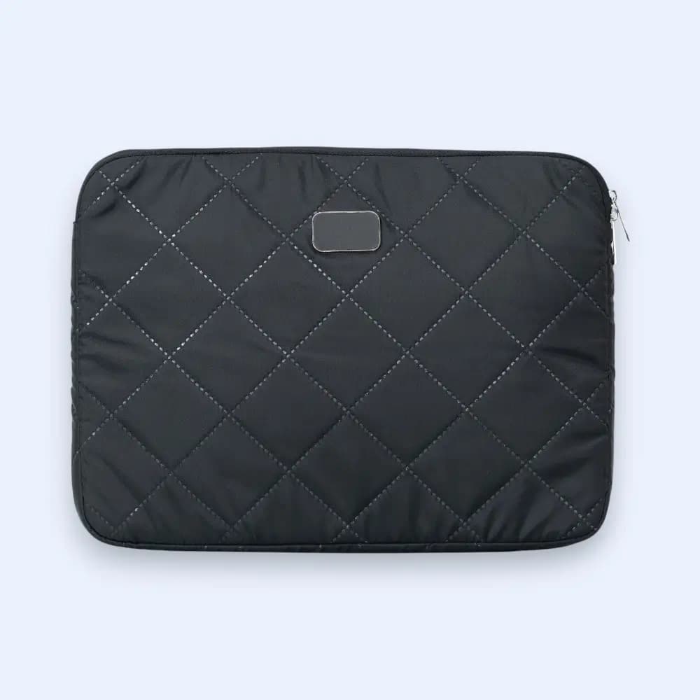 Oblique Diamond Model Super Slim Laptop Sleeve- 16 inches- Black — image 1