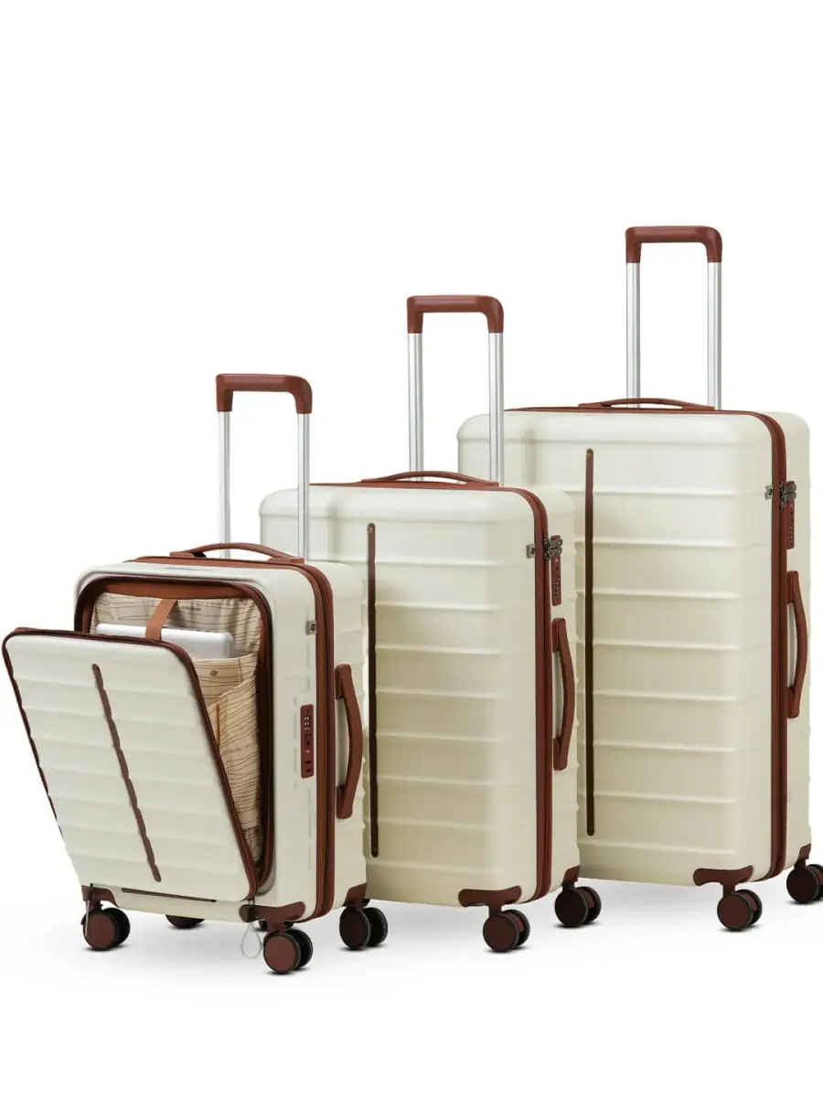 OdysseyPro Combo Set of 3 | Sand | CabinPro+Medium+Large Hard Luggage — image 1