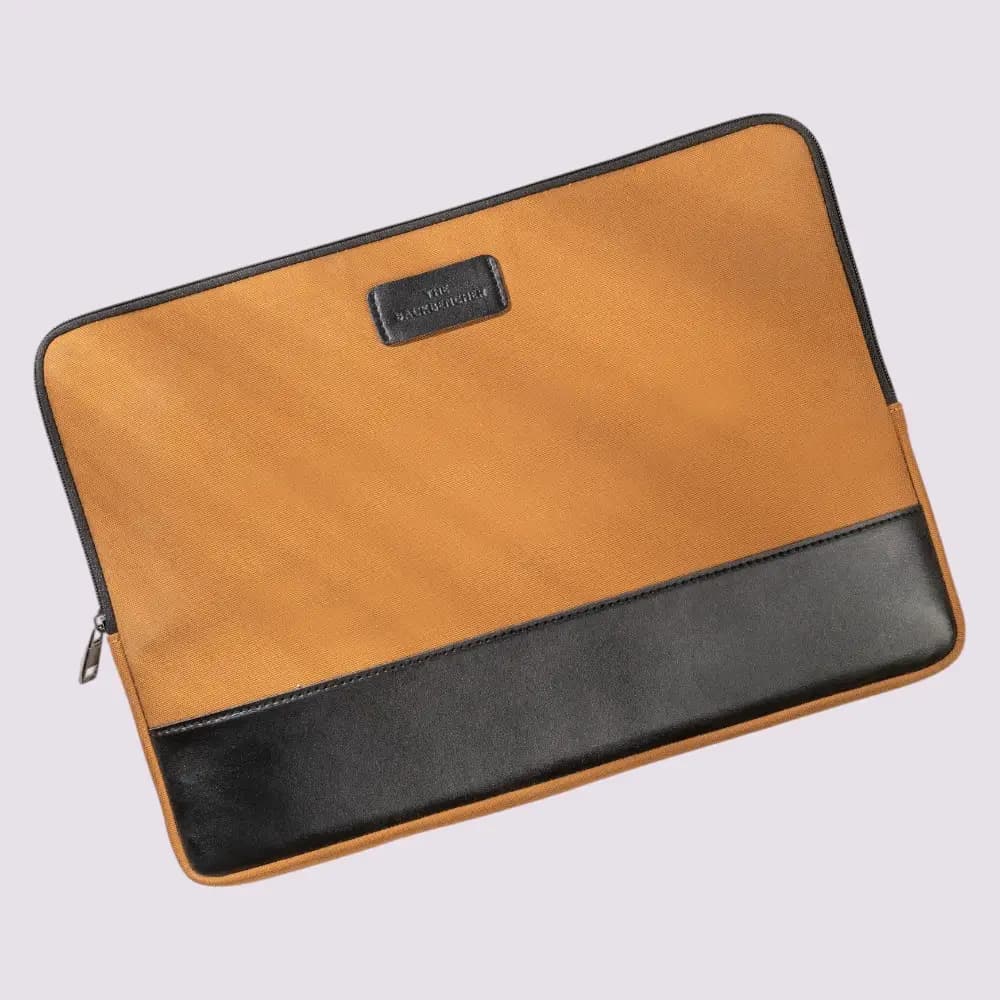 Ohio Laptop Sleeve- Tan with Black — image 1