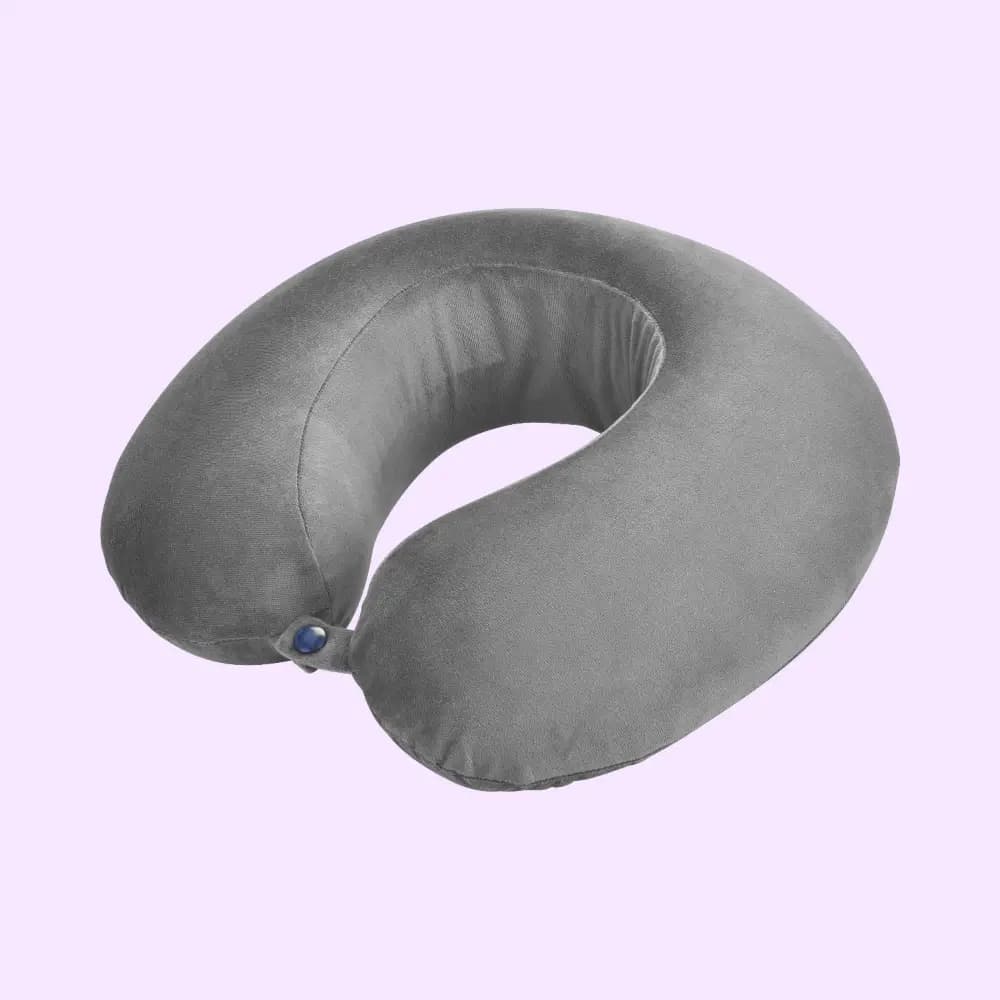 Palo Memory Foam Travel Neck Pillow- Grey — image 1