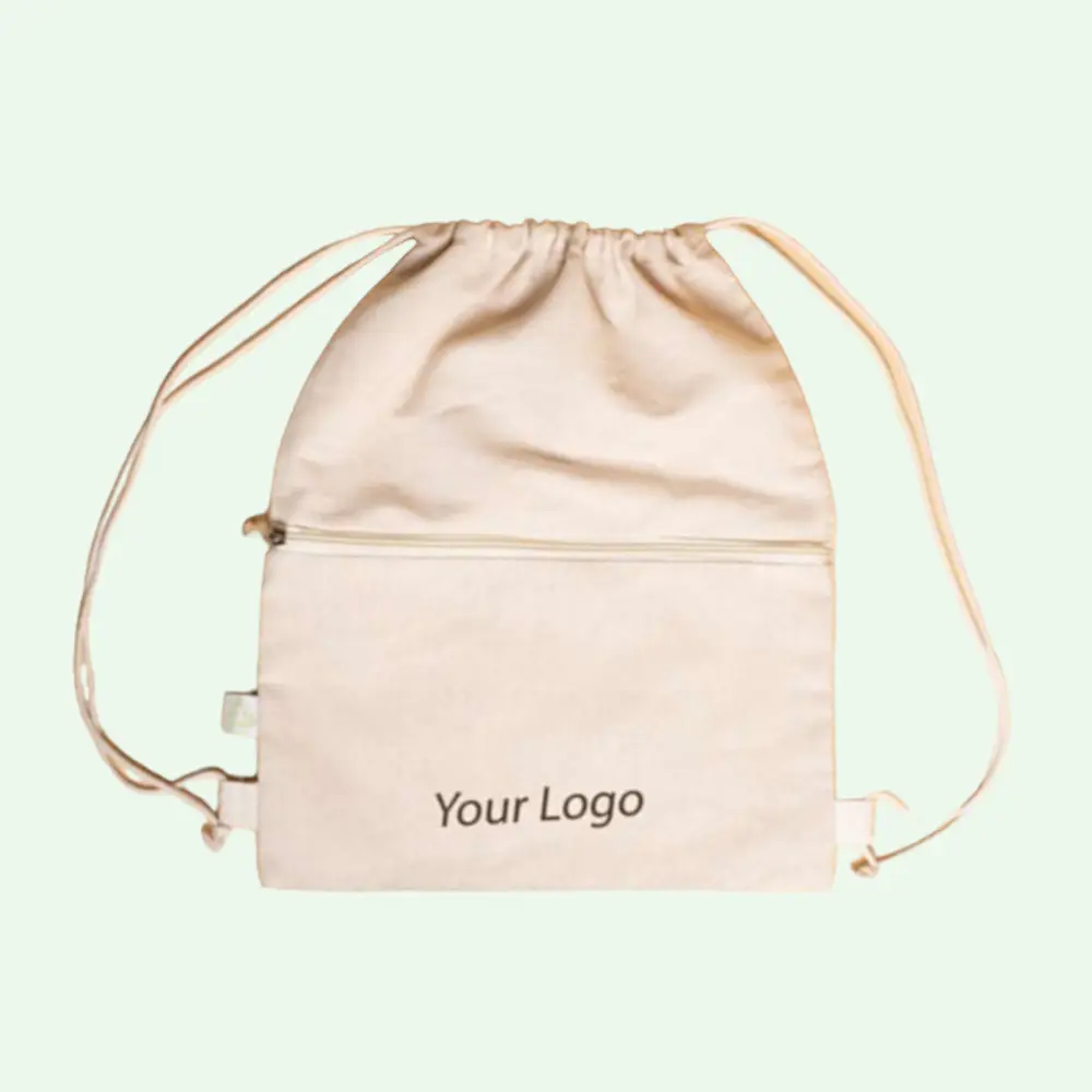 Pine Cotton Drawstring Bag — image 1