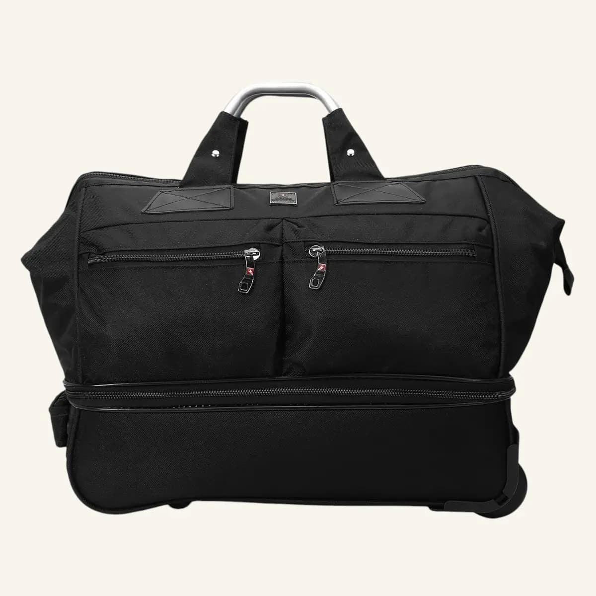 Swiss Military Fatboy Double Decker Duffle Trolley Bag- Black- 53L — image 1