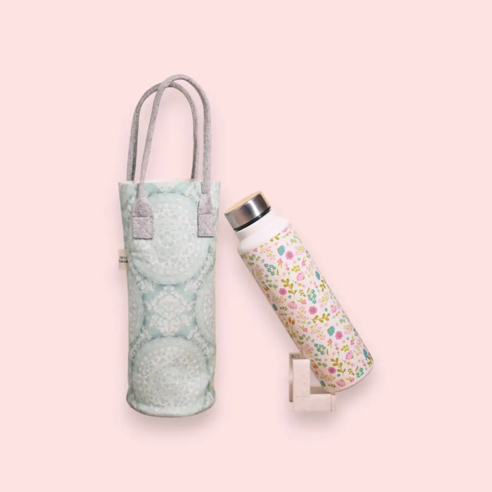 Trusser Mandala Bottle Holder- 1L- Pastel Green — image 1